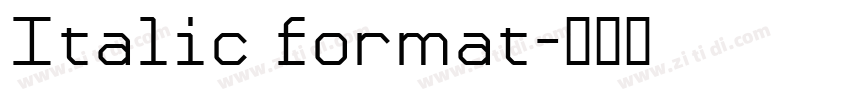 Italic format字体转换